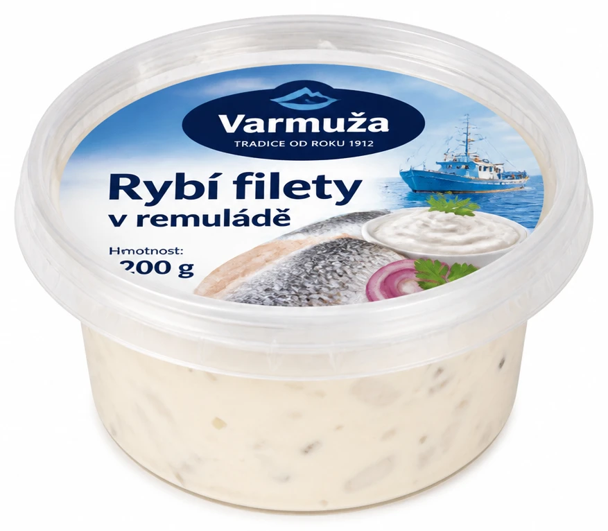 VARMUŽA Rybí filety v remuládě