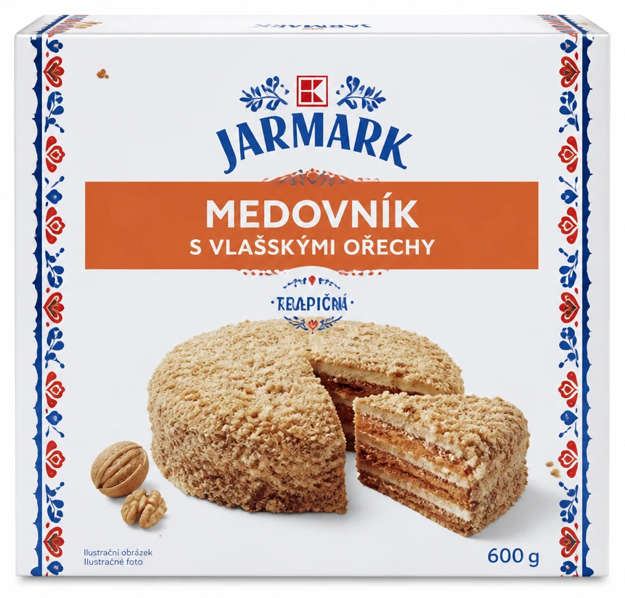 JARMARK Medovník s vlašskými ořechy