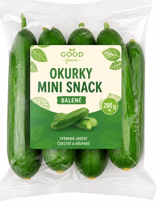 Okurky mini snack balené