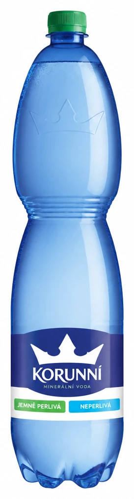 Minerální voda Korunní jemně perlivá, neperlivá