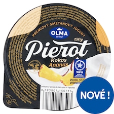 Olma Pierot Smetanový jogurt s kokosem a ananasem 150g