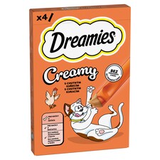 Dreamies Creamy s chutným kuřecím 4 x 10g (40g)