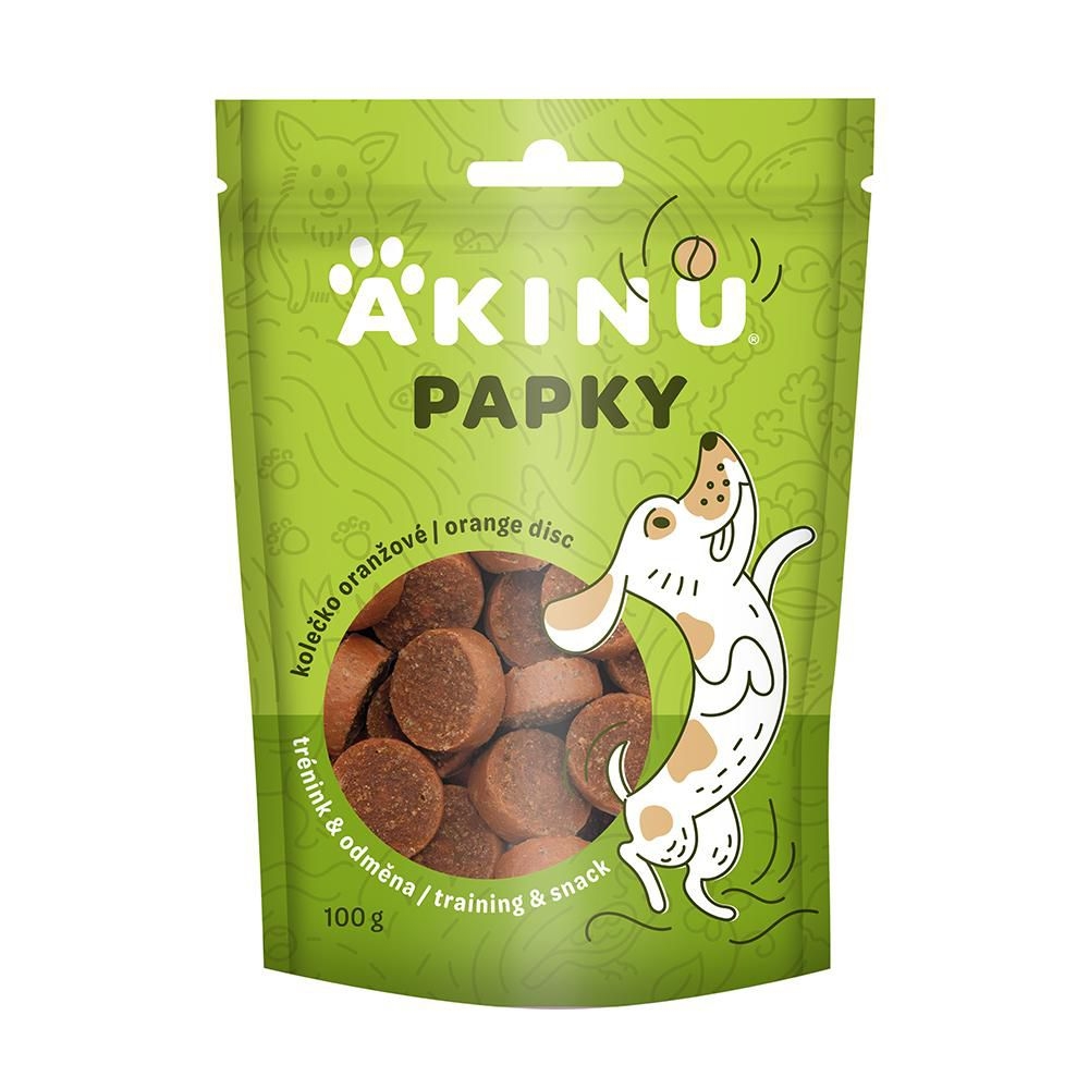 Papky Kolečko oranžové pamlsek pro psy 100 g