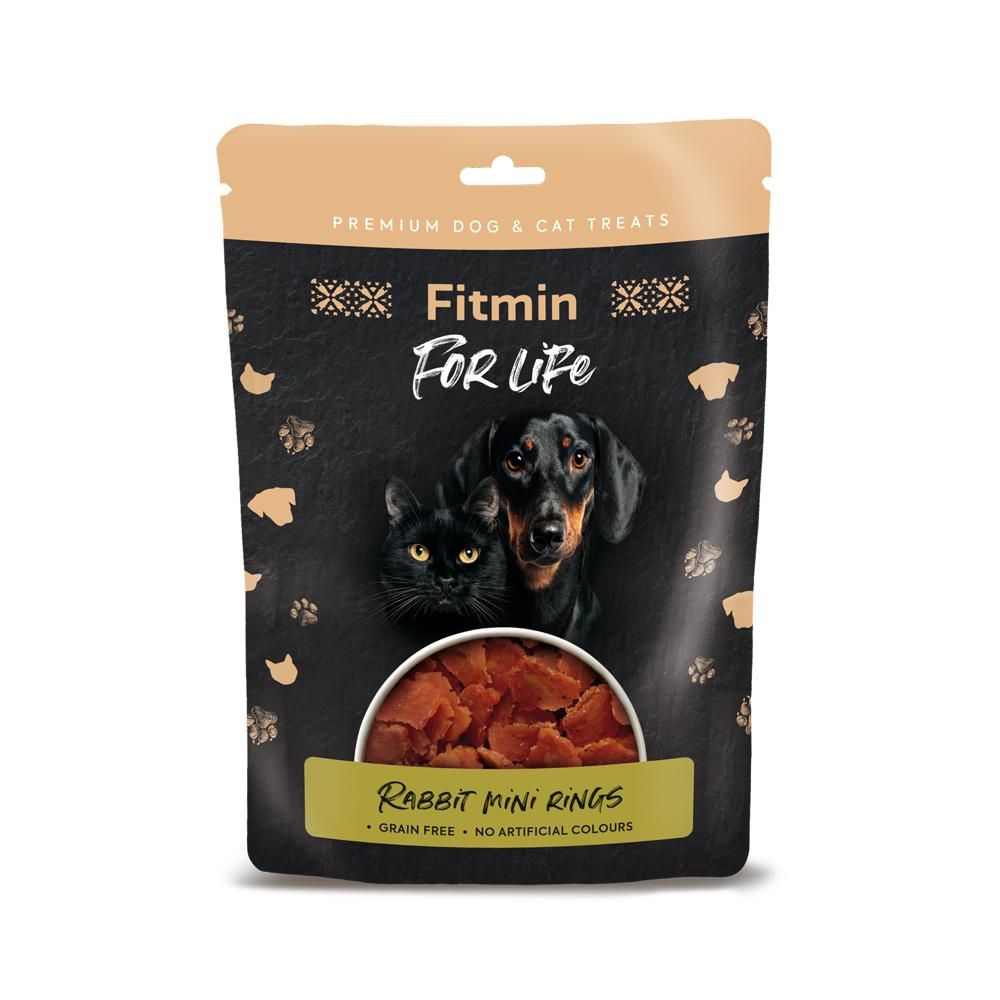 Fitmin For Life Králičí kroužky pamlsek pro psy a kočky 70 g