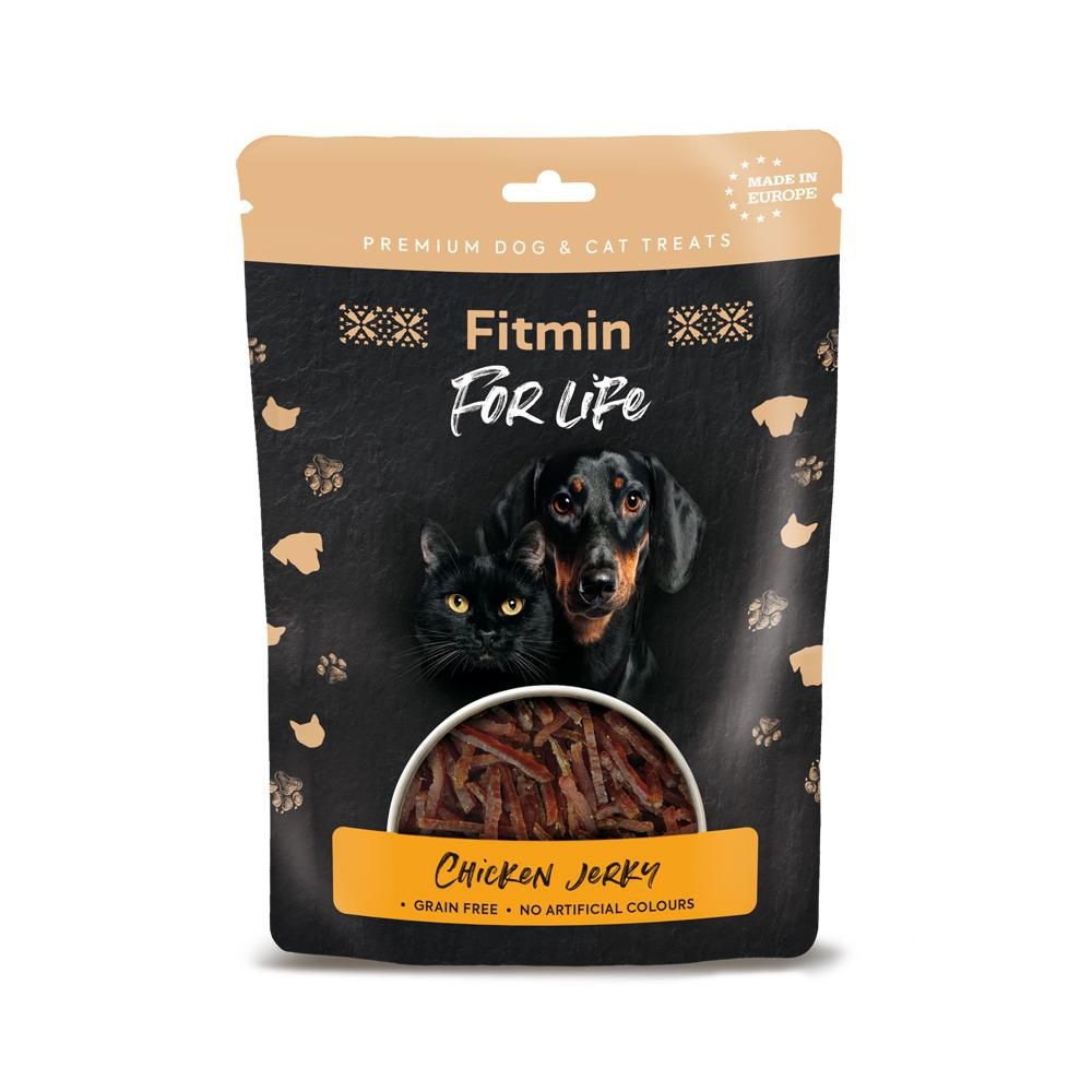 Fitmin For Life Jerky kuřecí pamlsek pro psy a kočky 70 g