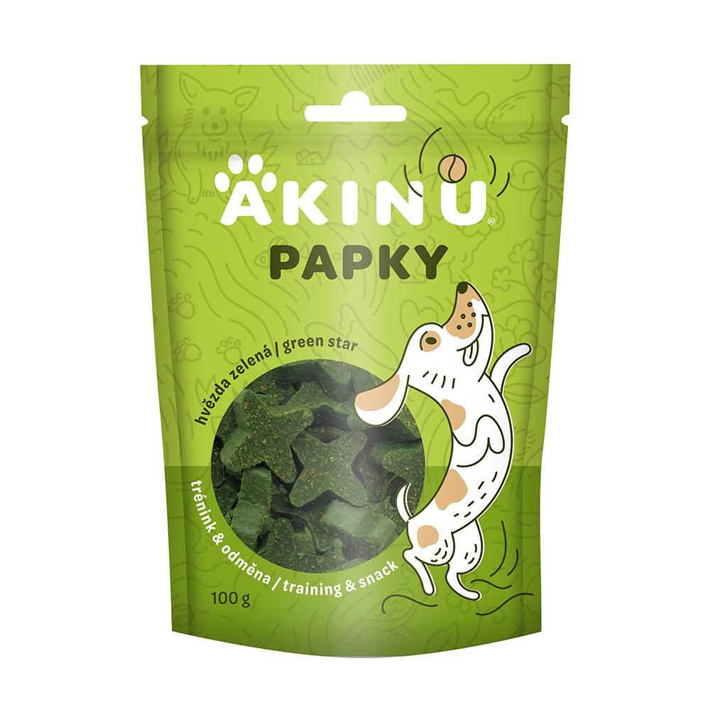 Papky Hvězda zelená pamlsek pro psy 100 g