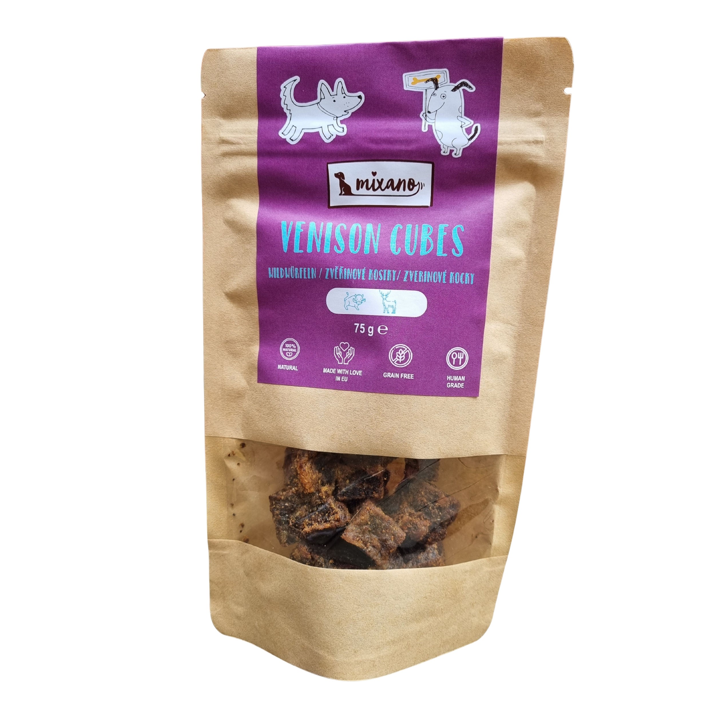 Mixáno zvěřina kostky pes 75g