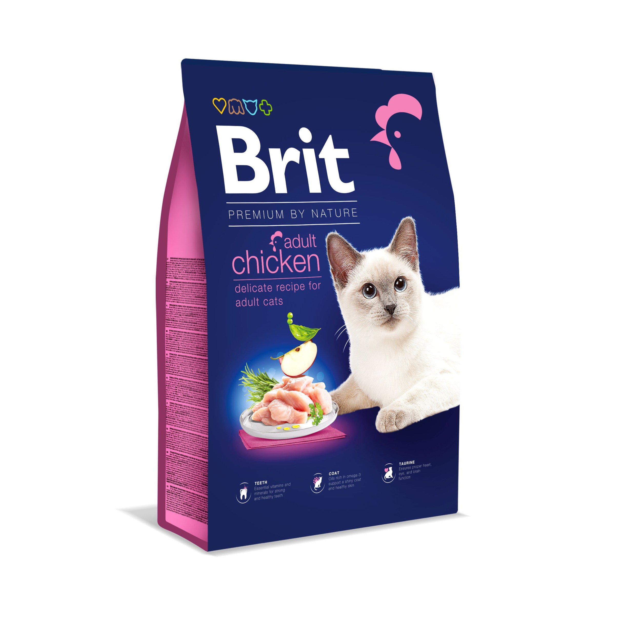 Brit Premium by Nature Cat. Adult Chicken, 8 kg