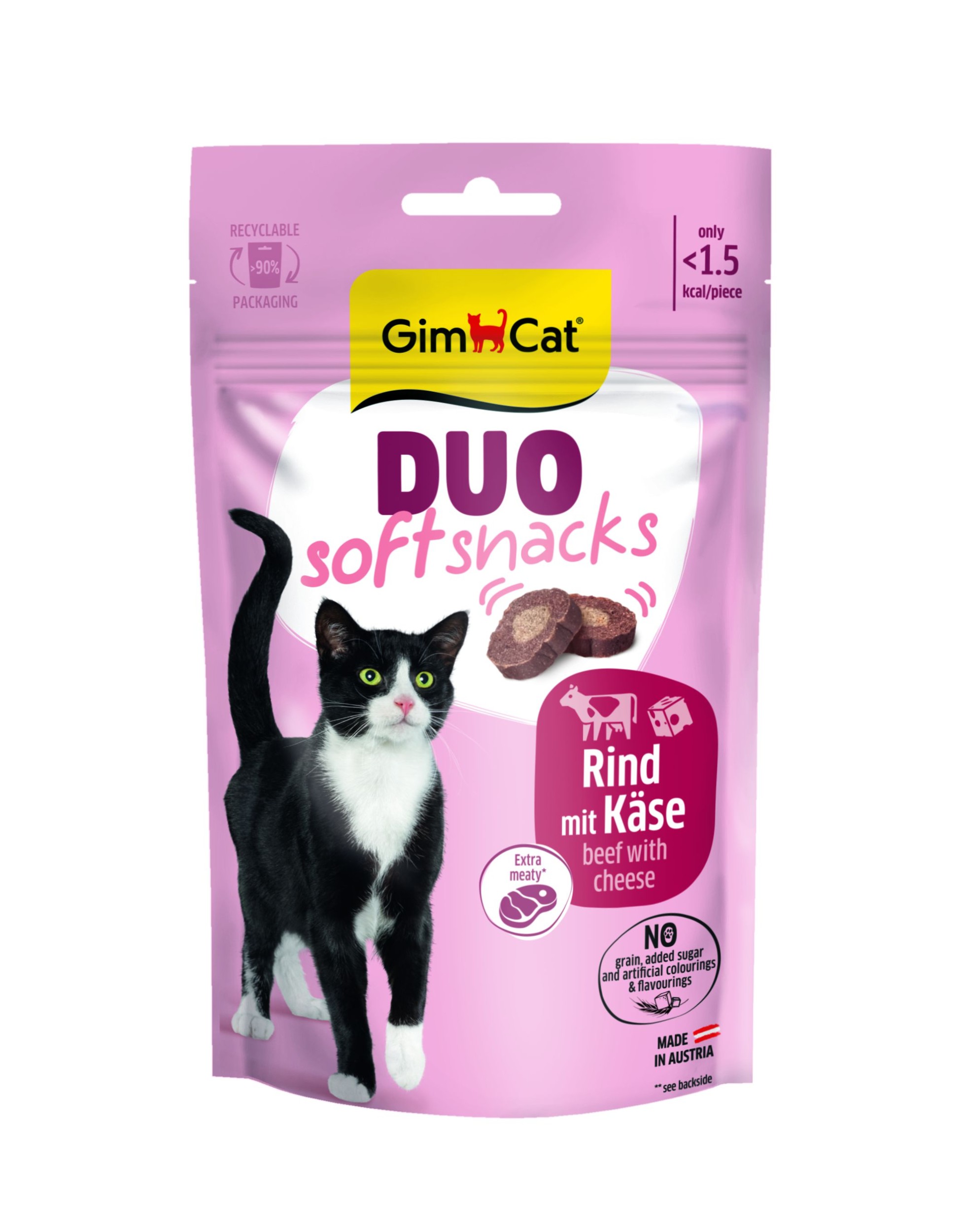 GimCat Duo soft hovězí se sýrem 50g