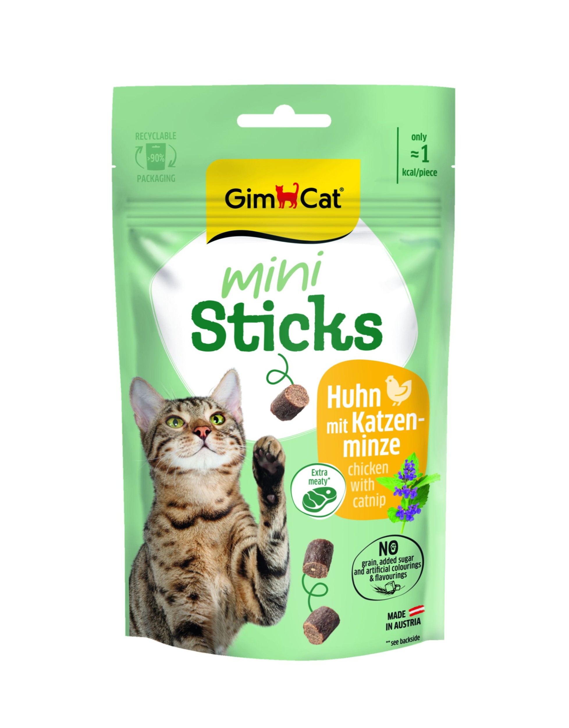 GimCat Mini sticks kuře se šant. koč. 50g