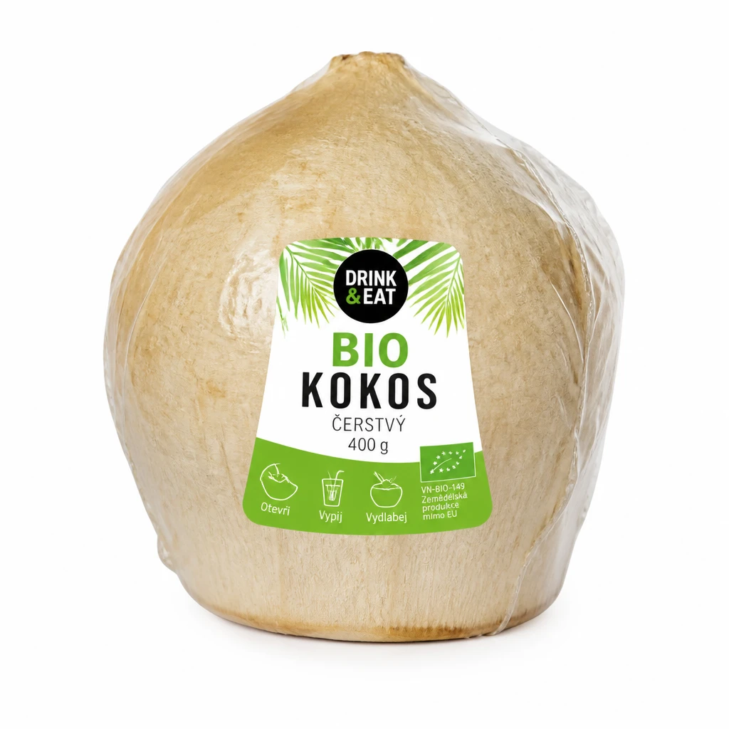Kokos "Drink&Eat" BIO čerstvý 1 ks
