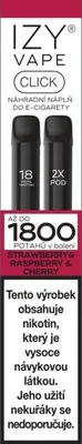 IZY VAPE CLICK 2x2ml Strawberry&Raspberry&Cherry 18mg