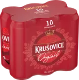 Krušovice Královský Originál 10, světlé výčepní, plech multipack 6x500 ml