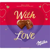 Milka Pralinky With Love bonboniéra, lískooříšková náplň 105g