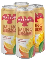Mattoni Imuno Mango a pomeranč 4x500ml, plech