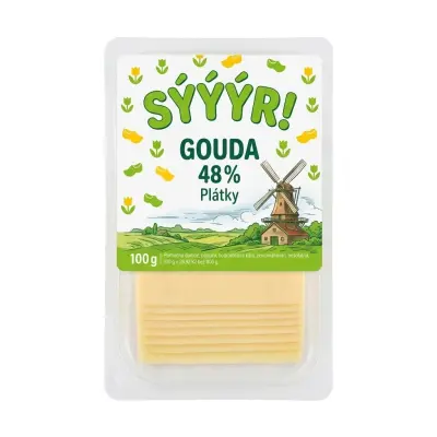Sýýýr Gouda 48 % Plátky