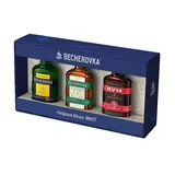 BECHEROVKA trojbalení Original, Aperitiv KV 14 a Unfiltered 3 x 50 ml