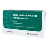 CALCII CARBONICI 0,5 TBL. MEDICAMENTA 0,5G Tableta 100