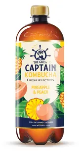 Captain Kombucha Fresh Selection Ananas & Broskev 1000ml