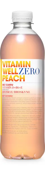 Vitamin Well Zero Peach 500 ml