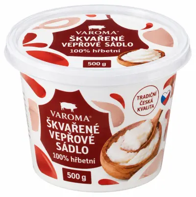 Varoma Škvařené vepřové sádlo 100% hřbetní