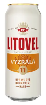 Litovel Vyzrálá 11 pivo světlý ležák plech 0,5l