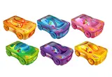 ŠNEK BOB Dárková sada ovocných pochoutek Autíčko, různé barvy 112g