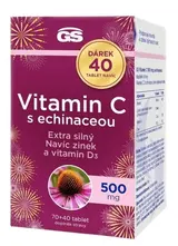 GS Vitamin C 500mg s echinaceou tbl.70+40 dárek