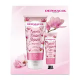 DERMACOL Vánoční balíček s krémem na ruce a sprchovým krémem Flower Magnolia II. 1 ks