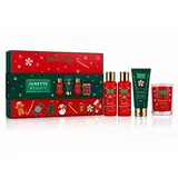 Janette dárková sada (sprch. gel 100ml + šampon 100 ml + krém na ruce 100 ml + svíčka 60 g) Vánoční svíčka