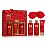 Janette Love dárková sada (sprch. gel 300 ml + pěna do koupele 300 ml + tělové mléko 130 ml + spací maska) Love