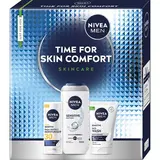 NIVEA Men dárková sada (sprch. gel + čistící gel + denní krém) Face Sensitive box