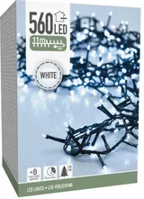 Koopman Řetěz LED 560L IW, zelený kabel, 11 m