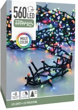 Koopman Řetěz LED 560L, Multi, zelený kabel, 11 m