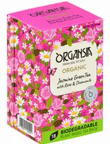 Organsia BIO Jasmine Green tea with rose & chamomile