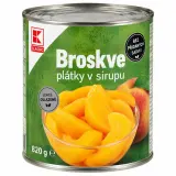 K-CLASSIC Broskve plátky v sirupu