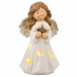 Flexio Anděl LED 223502 porcelán 1 ks