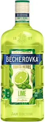 Becherovka Limetka a Bazalka 20 %