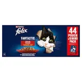 Felix Fantastic kapsičky pro kočky hovězí, kuře, kachna, jehněčí v želé 44 x 85g