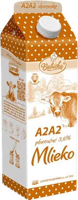Babička Mléko plnotučné A2A2 3,6%