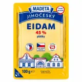 Jihočeský Eidam Madeta přírodní 45% plátky