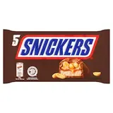 Snickers Mléčná čokoláda plněná nugátem, karamelem a arašídy 5 x 50g (250g)